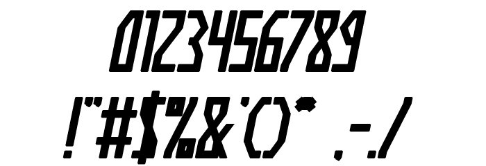 HUMAN ALTER EGO Bold Italic Font OTHER CHARS