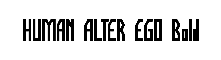 HUMAN ALTER EGO Bold  Скачать бесплатные шрифты