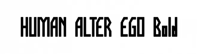 HUMAN ALTER EGO Bold  Fuentes Gratis Descargar