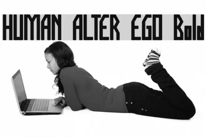 HUMAN ALTER EGO Bold Font examples