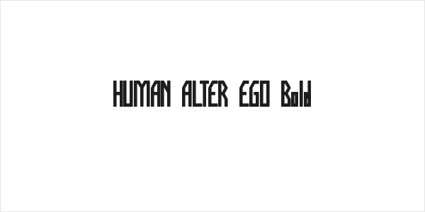 HUMAN ALTER EGO Bold Logo
