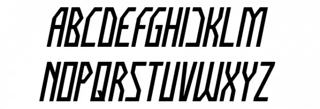 HUMAN ALTER EGO Italic Шрифта ВЕРХНИЙ