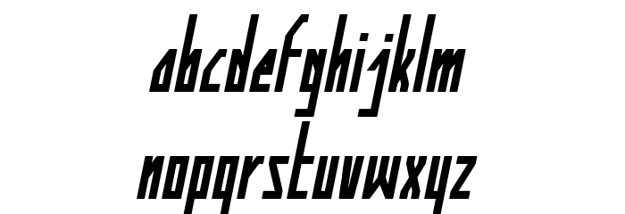 HUMAN ALTER EGO Italic Font LOWERCASE