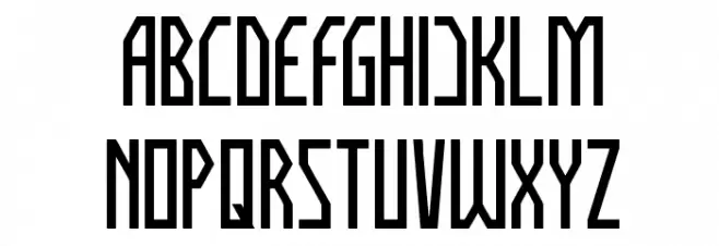 HUMAN ALTER EGO Schriftart Groß