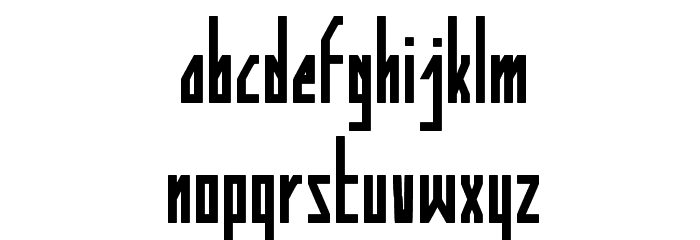 HUMAN ALTER EGO Font LOWERCASE