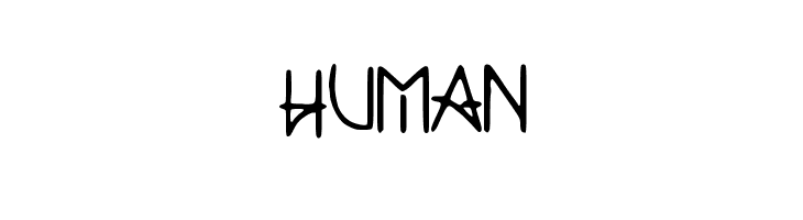 HUMAN  免费字体下载