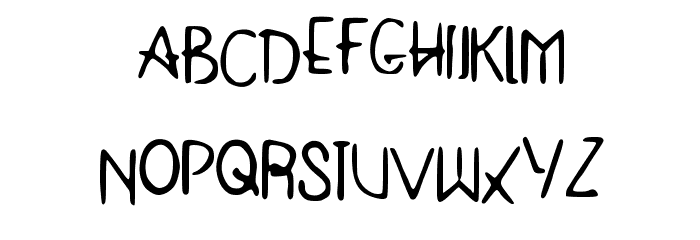 HUMAN Font LOWERCASE