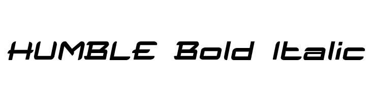 HUMBLE Bold Italic  font caratteri gratis