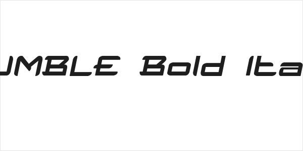 HUMBLE Bold Italic Logo