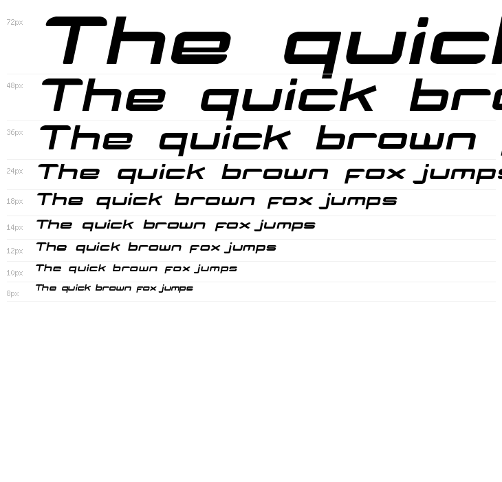 HUMBLE Bold Italic Waterfall