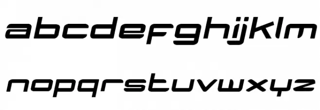 HUMBLE Bold Italic Caratteri MINUSCOLO