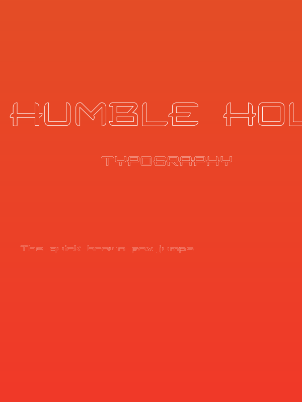 HUMBLE Hollow Poster