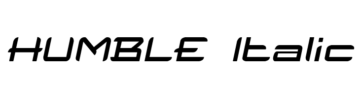HUMBLE Italic  لخطوط تنزيل