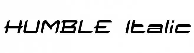 HUMBLE Italic  नि: शुल्क फ़ॉन्ट्स डाउनलोड