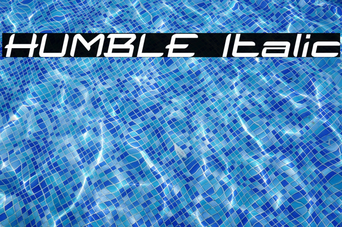 HUMBLE Italic Example 2