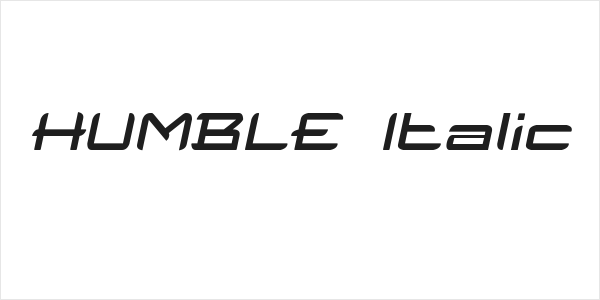 HUMBLE Italic Logo