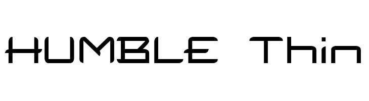 HUMBLE Thin  font caratteri gratis