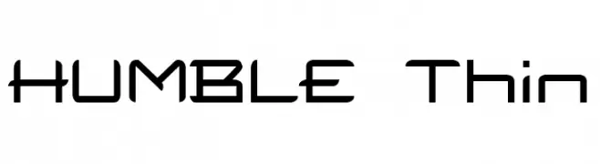 HUMBLE Thin  Descarca Fonturi Gratis