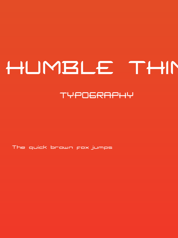 HUMBLE Thin Poster
