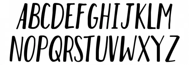 HUMBLE Schriftart Groß