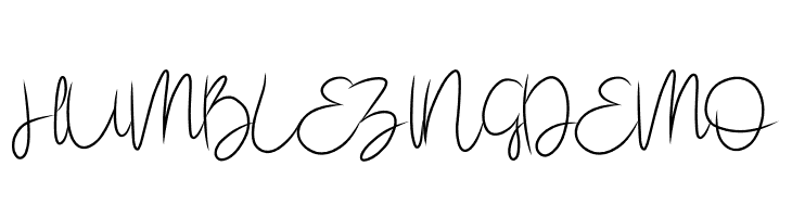 HUMBLEZING DEMO  Frei Schriftart Herunterladen