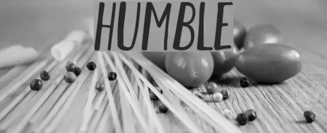 HUMBLE Font examples