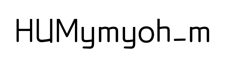 HUMymyoh_m  les polices de caractères gratuit tlcharger
