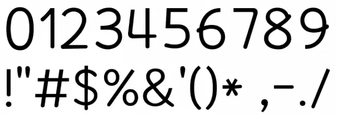 HUMymyoh_m Font OTHER CHARS