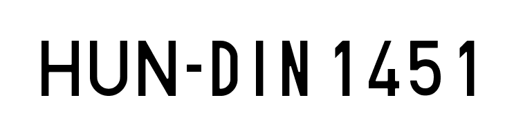 HUN-din 1451 Font