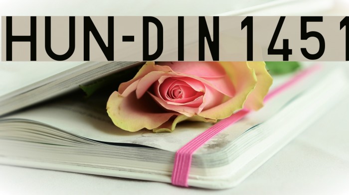 HUN-din 1451 フォント examples