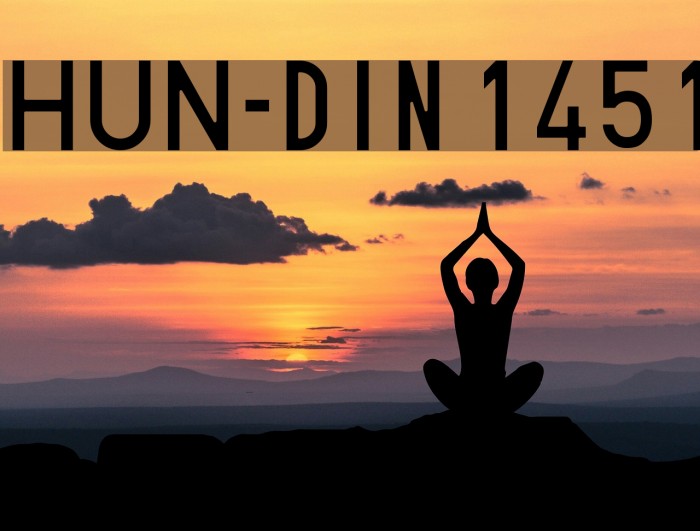HUN-din 1451 フォント examples
