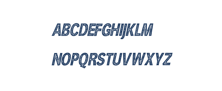 HURLANT CONDENSED ITALIC PERSONAL USE Regular Lowercase