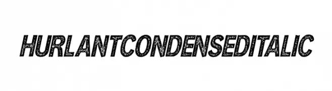 HURLANT CONDENSED ITALIC  Frei Schriftart Herunterladen