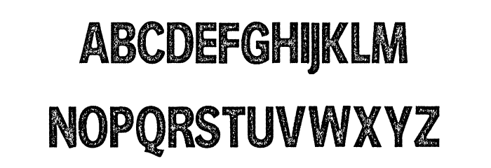 HURLANT CONDENSED PERSONAL USE Regular Font LOWERCASE