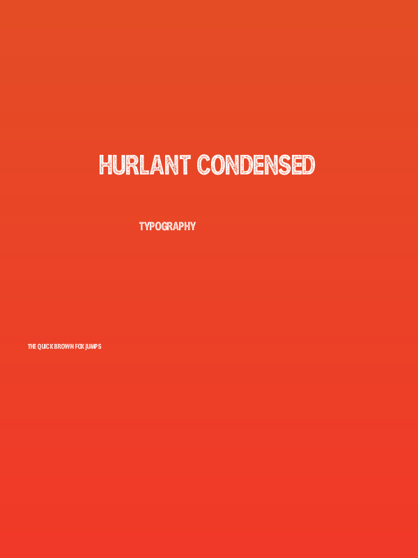 HURLANT CONDENSED Poster