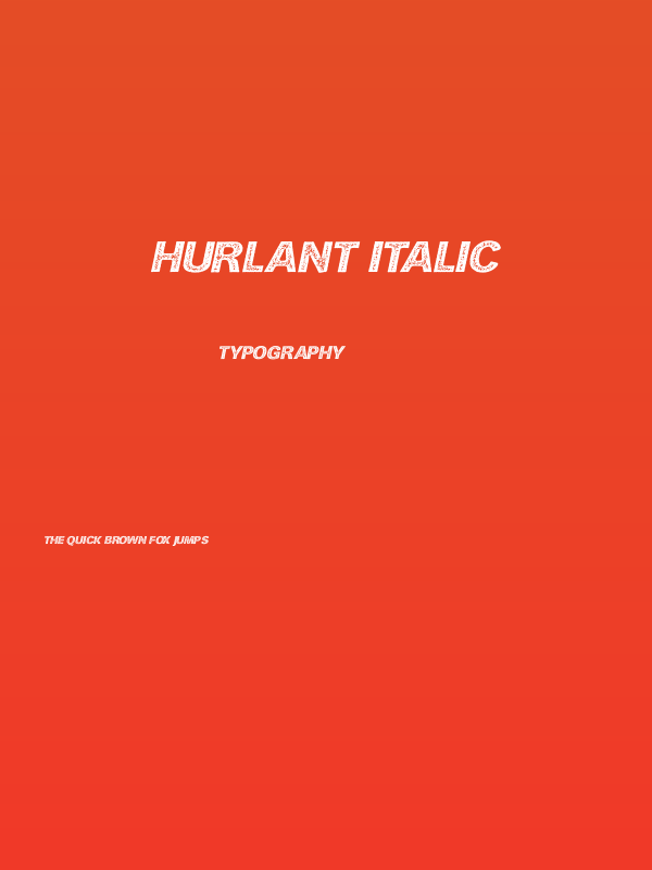 HURLANT ITALIC Poster