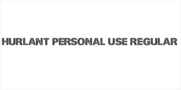 HURLANT PERSONAL USE Regular Logo