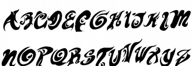 HURT ME  Please! Schriftart Groß
