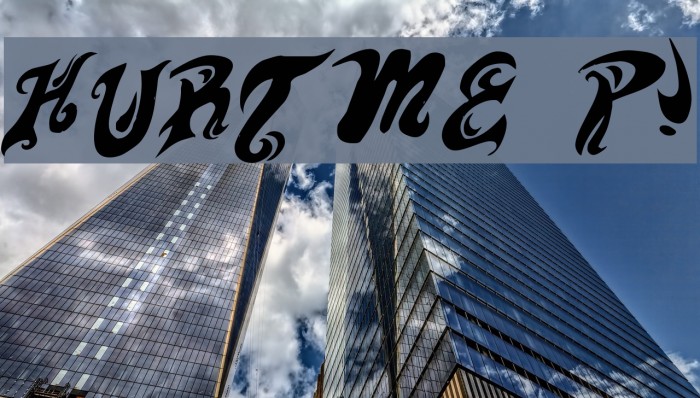 HURT ME Please! Font examples