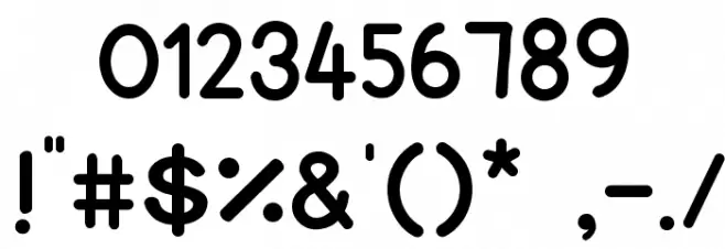 HURabbit142 Font OTHER CHARS