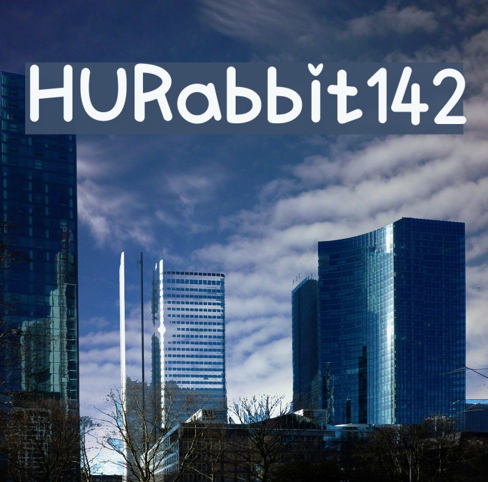 HURabbit142 Font examples