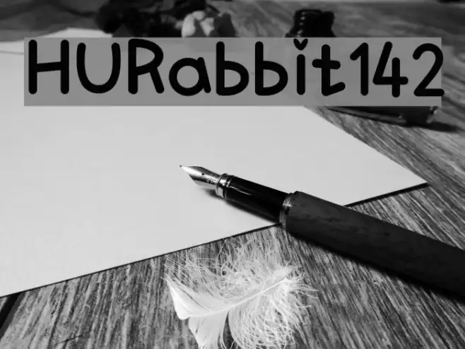 HURabbit142 Font examples
