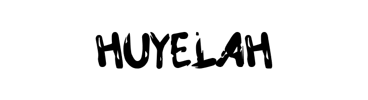HUYELAH  font caratteri gratis