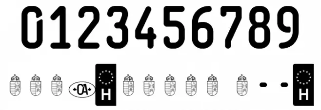 HuLi Regular Font OTHER CHARS