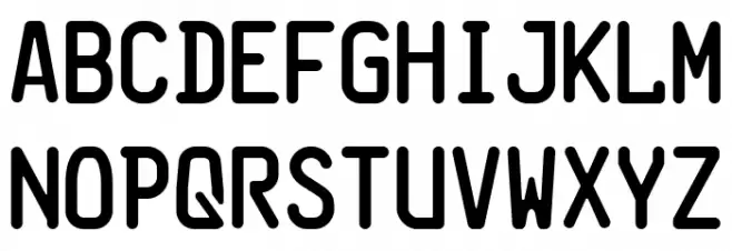 HuLi Regular Schriftart Groß