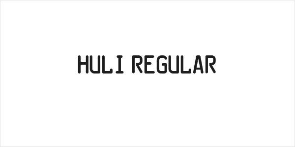 HuLi Regular Logo