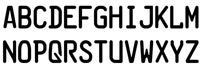 HuLi Regular Schriftart Kleinbuchstaben