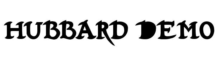 Hubbard Demo Font