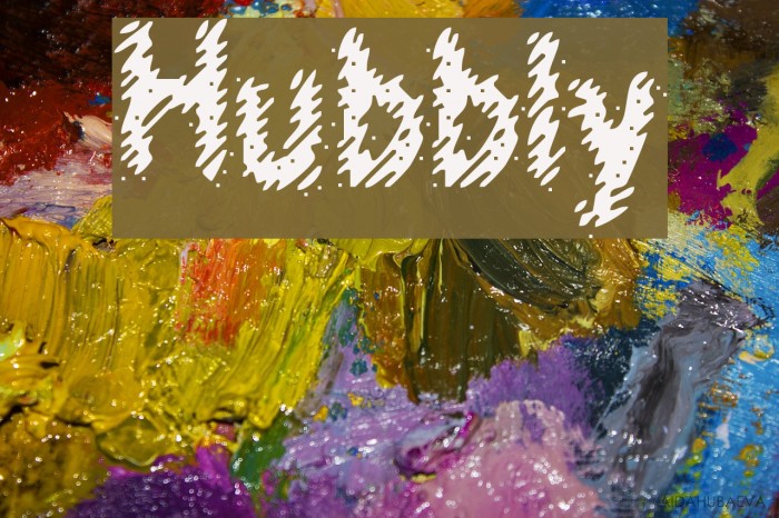 Hubbly Font examples