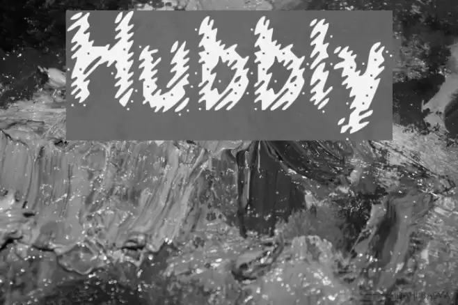 Hubbly Font examples